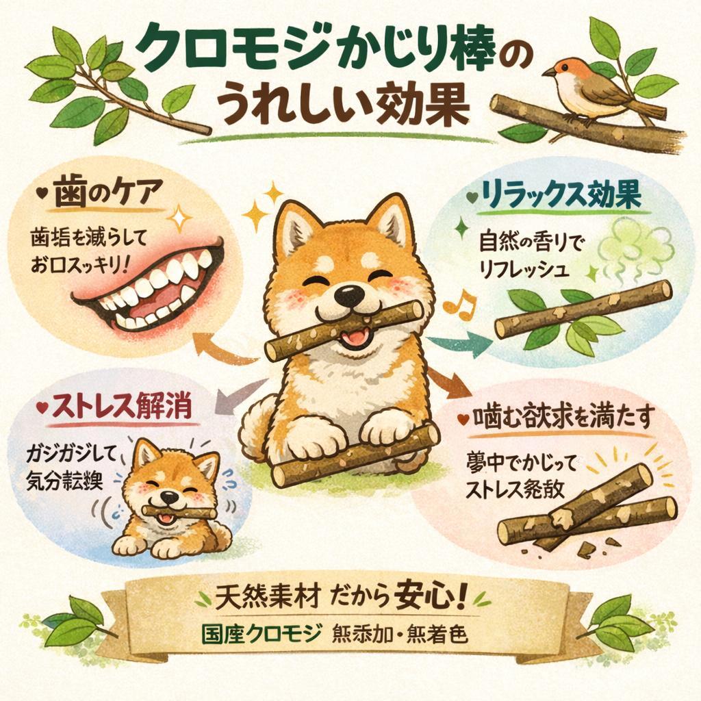 犬向けのクロモジのかじり棒