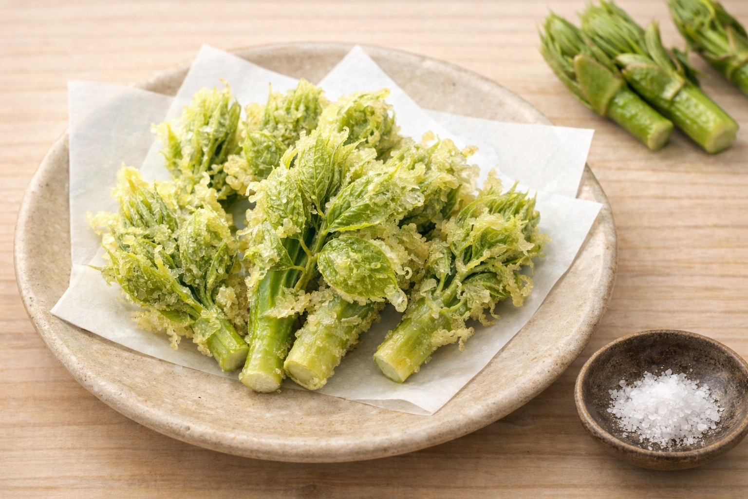 コシアブラの食べ方1：天ぷら