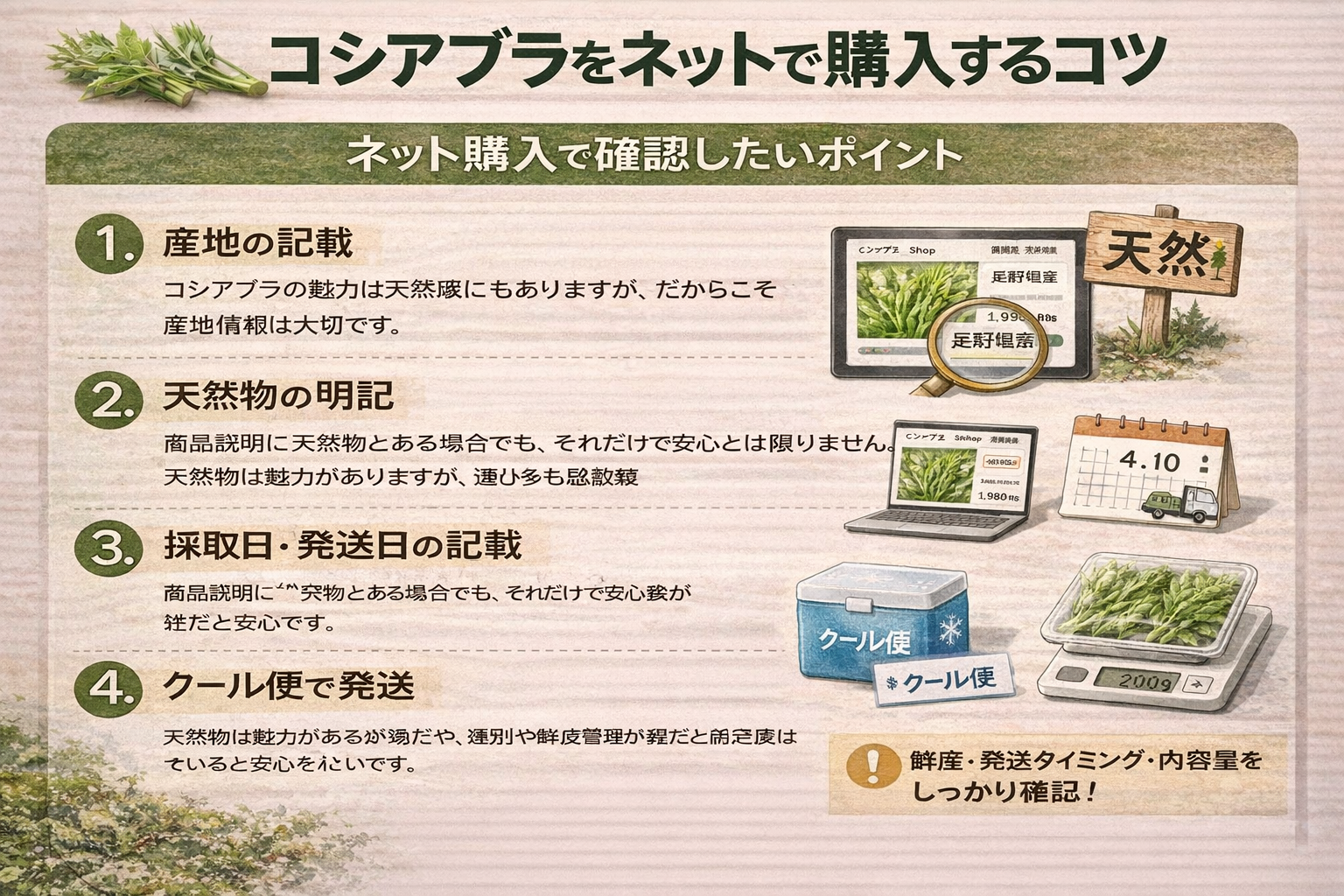 コシアブラをネットで購入する方法