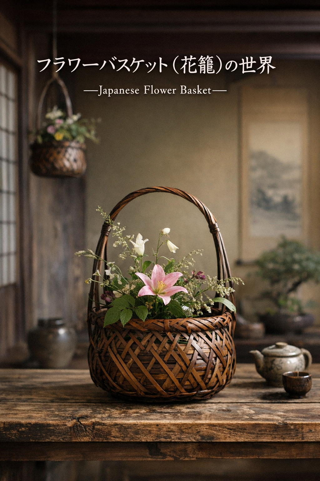 フラワーバスケット（花籠）の世界
