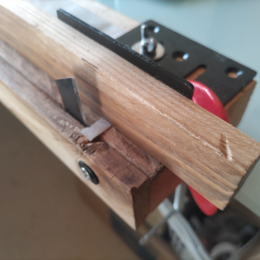 山葡萄　ヒゴ幅決め治具