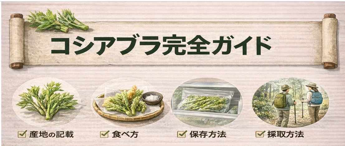 コシアブラとは？特徴・食べ方・保存方法・採取方法・ネット購入のコツを徹底解説